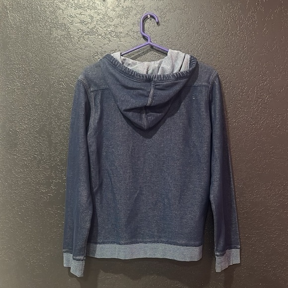 ROCK & REPUBLIC Men’s Blue Hoodie Size Small - Picture 3 of 6